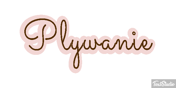 Pływanie Efekt tekstowy