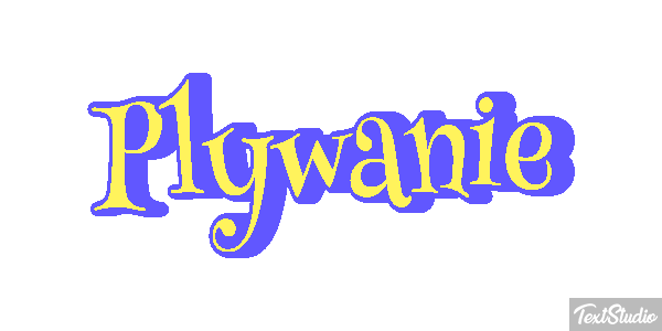 Pływanie Efekt tekstowy