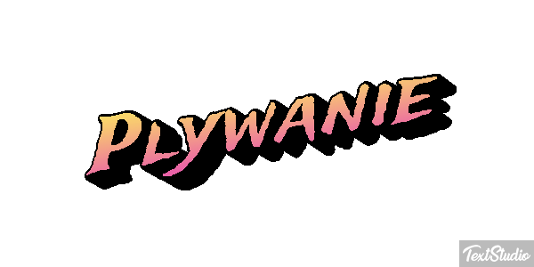 Pływanie Efekt tekstowy