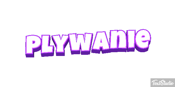 Pływanie Efekt tekstowy