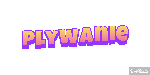 Pływanie Efekt tekstowy