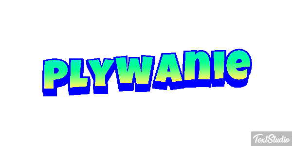 Pływanie Efekt tekstowy