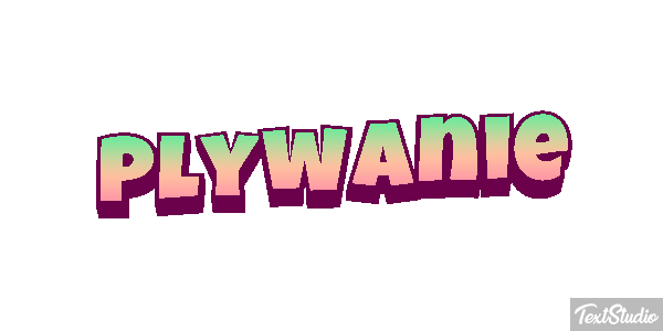 Pływanie Efekt tekstowy