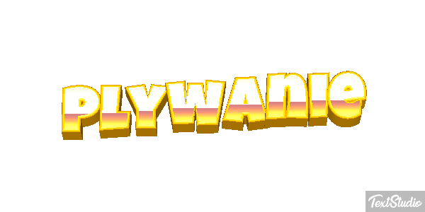 Pływanie Efekt tekstowy