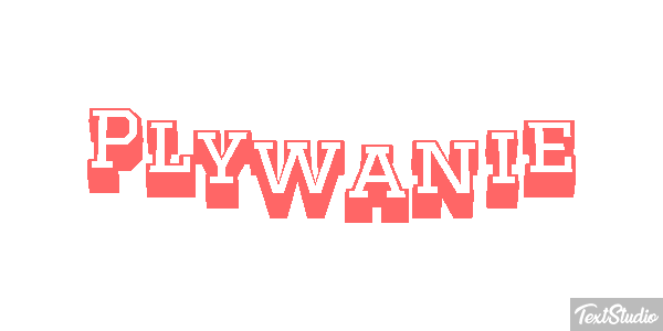 Pływanie Efekt tekstowy