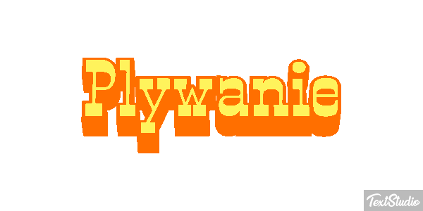 Pływanie Efekt tekstowy