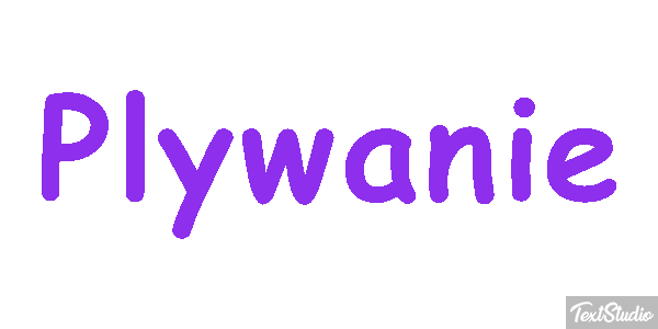 Pływanie Efekt tekstowy