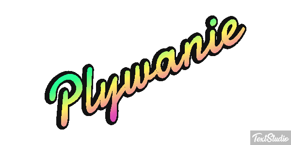 Pływanie Efekt tekstowy