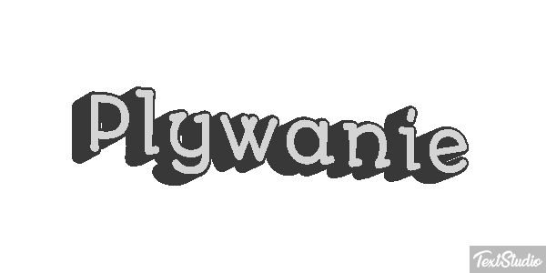 Pływanie Efekt tekstowy
