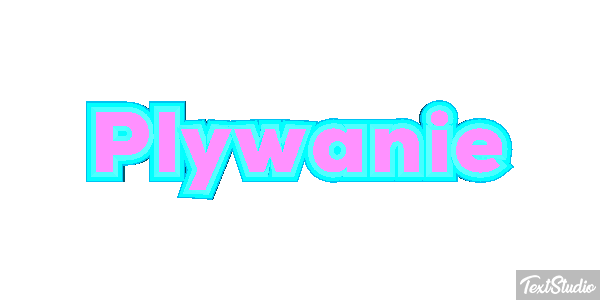 Pływanie Efekt tekstowy