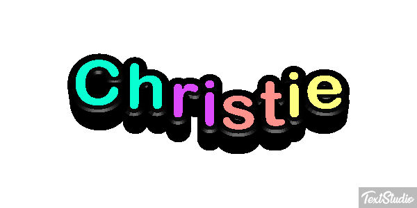 Christie Text effect