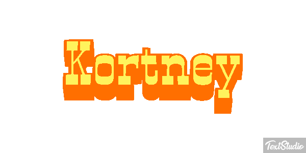 Kortney Text effect