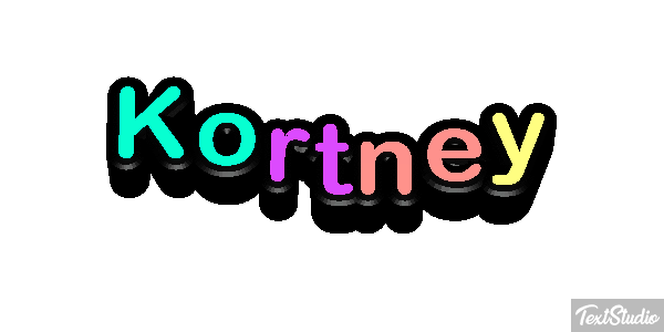 Kortney Text effect