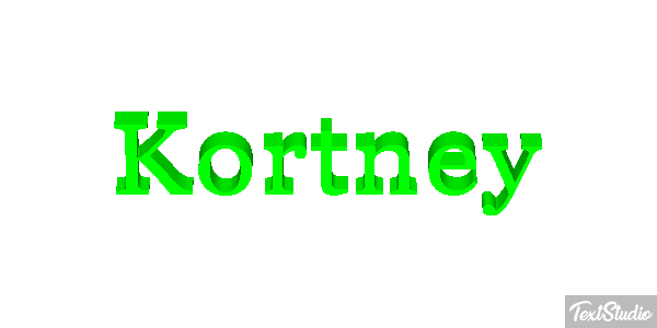 Kortney Text effect