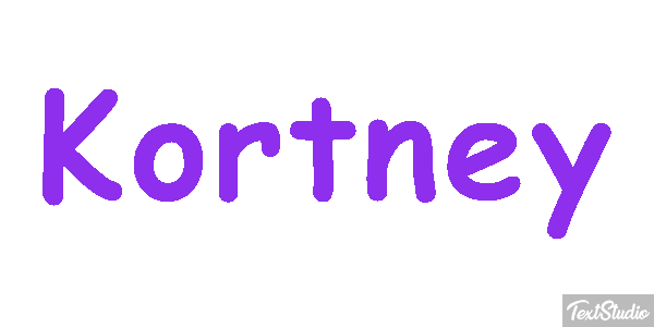 Kortney Text effect