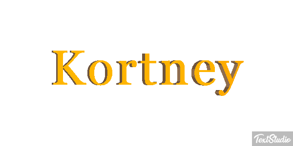 Kortney Text effect
