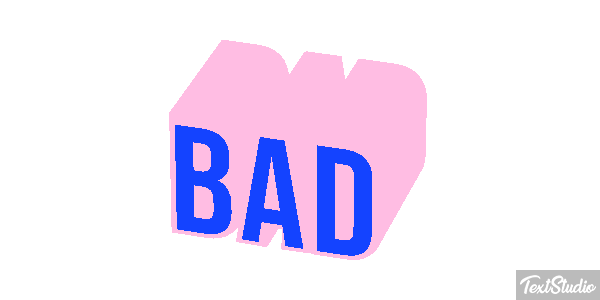 Bad Text effect