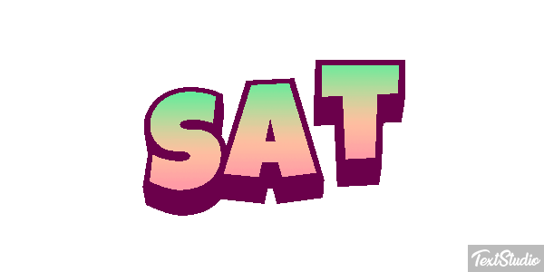 Sat Efeito do texto