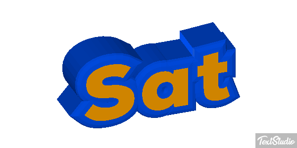 Sat Efeito do texto