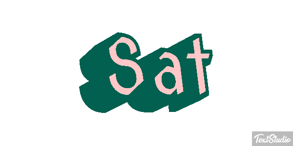 Sat Efeito do texto