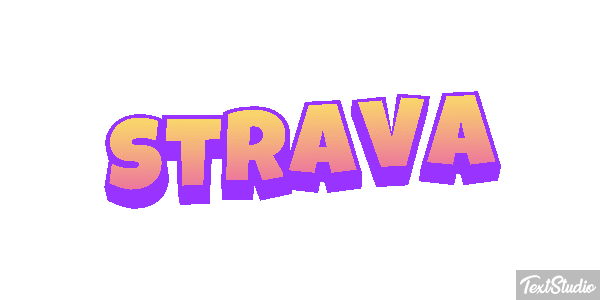 Strava Efecto de texto