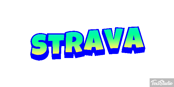 Strava Efecto de texto