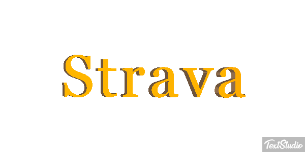 Strava Efecto de texto