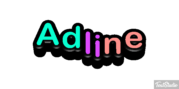 Adline Efecto de texto