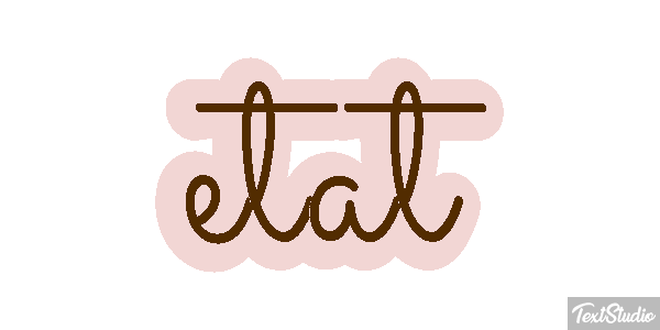 état Effet de texte
