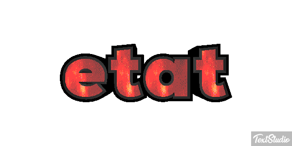 état Effet de texte