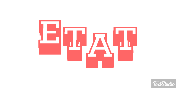 état Effet de texte