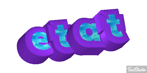 état Effet de texte