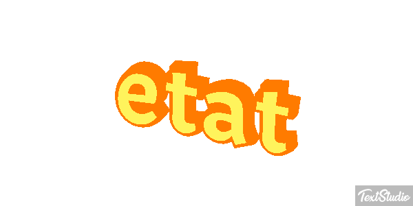 état Effet de texte