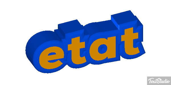 état Effet de texte