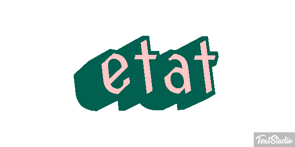 état Effet de texte