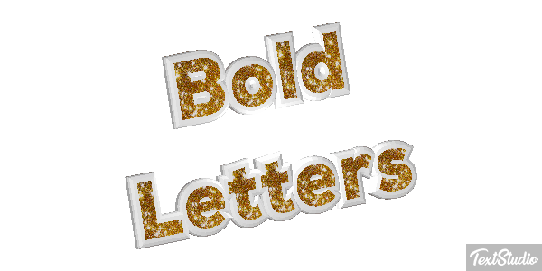 Bold Letters Effetto testo