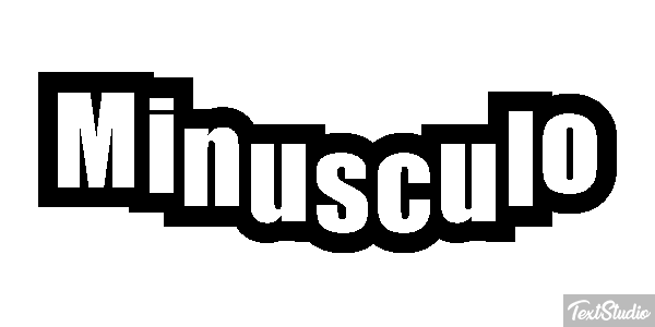 Minúsculo Effetto testo