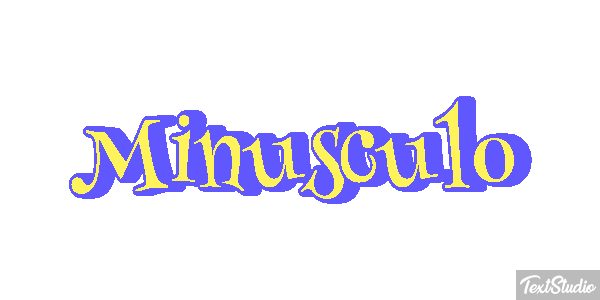 Minúsculo Effetto testo