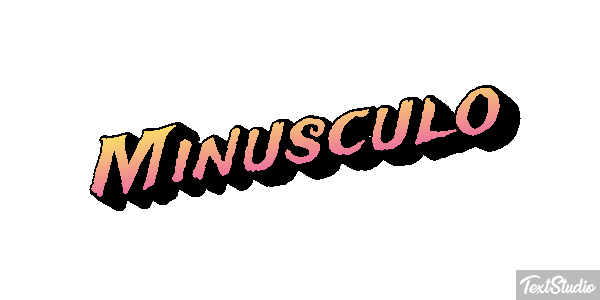 Minúsculo Effetto testo