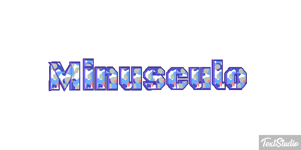 Minúsculo Effetto testo