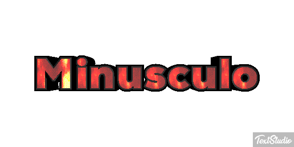 Minúsculo Effetto testo
