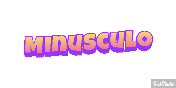 Minúsculo Effetto testo