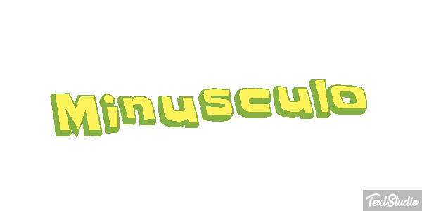 Minúsculo Effetto testo