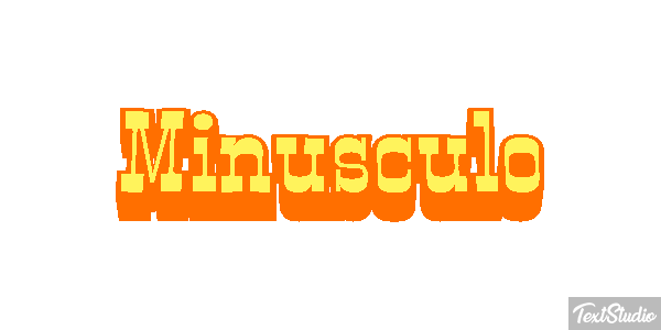 Minúsculo Effetto testo