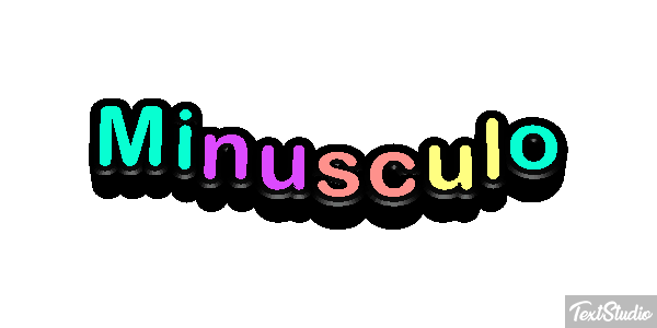 Minúsculo Effetto testo