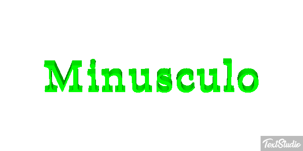 Minúsculo Effetto testo