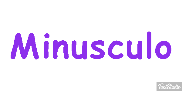 Minúsculo Effetto testo