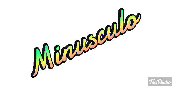 Minúsculo Effetto testo