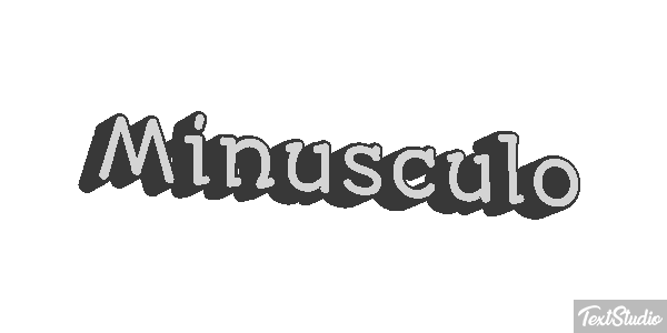 Minúsculo Effetto testo
