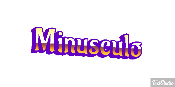 Minúsculo Effetto testo